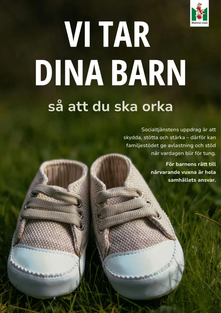 Daniela Barchan har skapat en fiktiv kampanj för Socialtjänsten i Malmö. Utgångspunkten spelar på debatten om att socialtjänsten stjäl barn och vrider det till en kunskapsspridande kampanj.